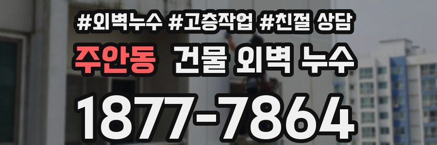 주안동 건물 외벽 누수