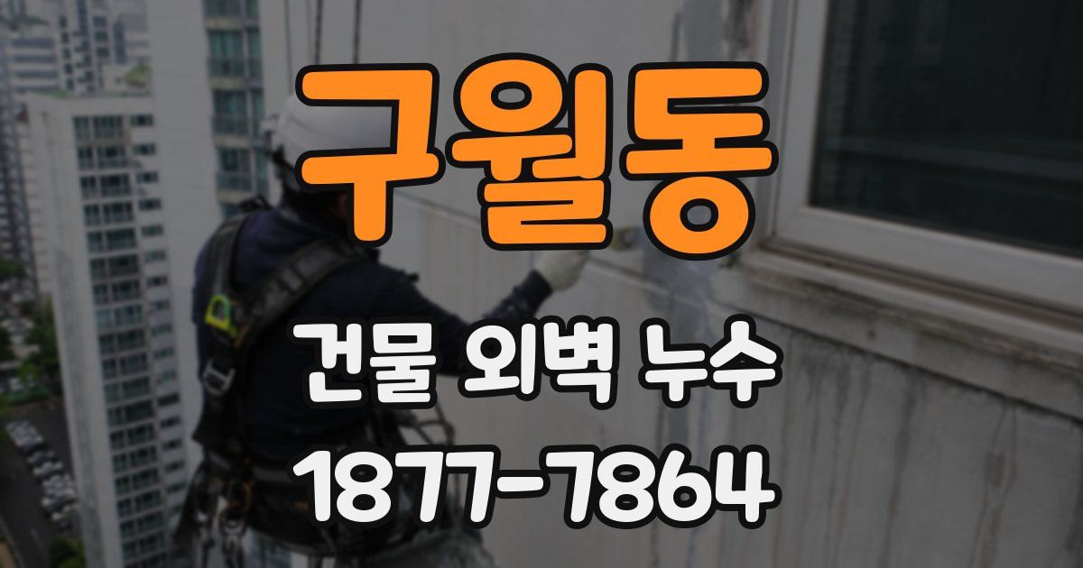 구월동 건물 외벽 누수