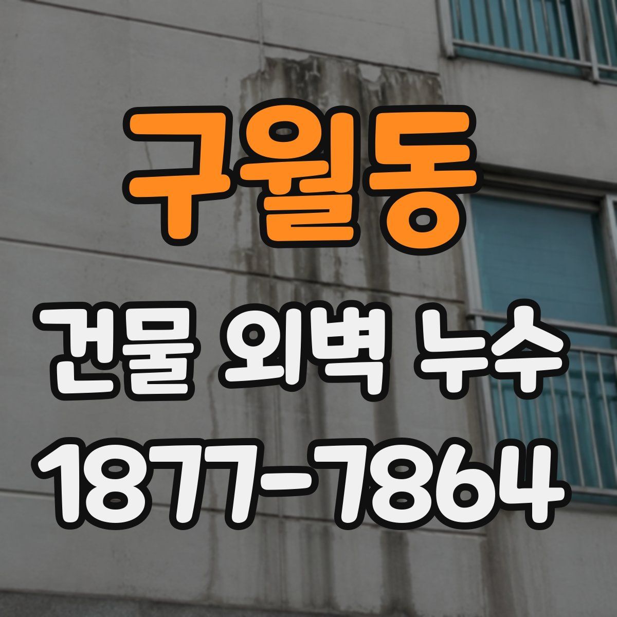 구월동 건물 외벽 누수