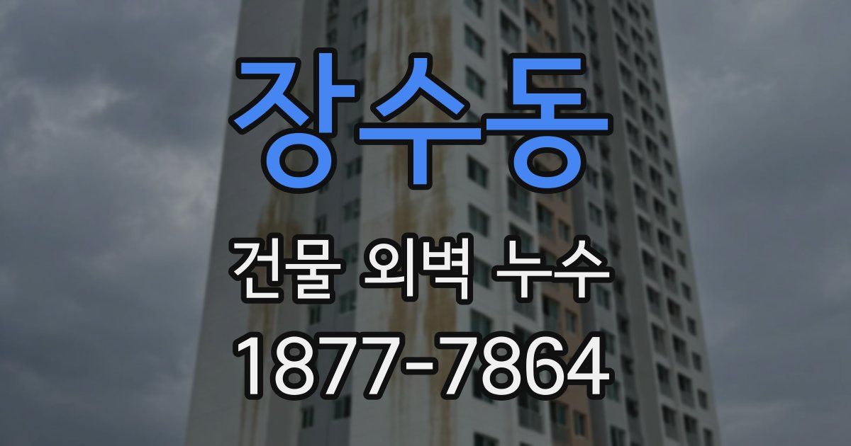 장수동 건물 외벽 누수