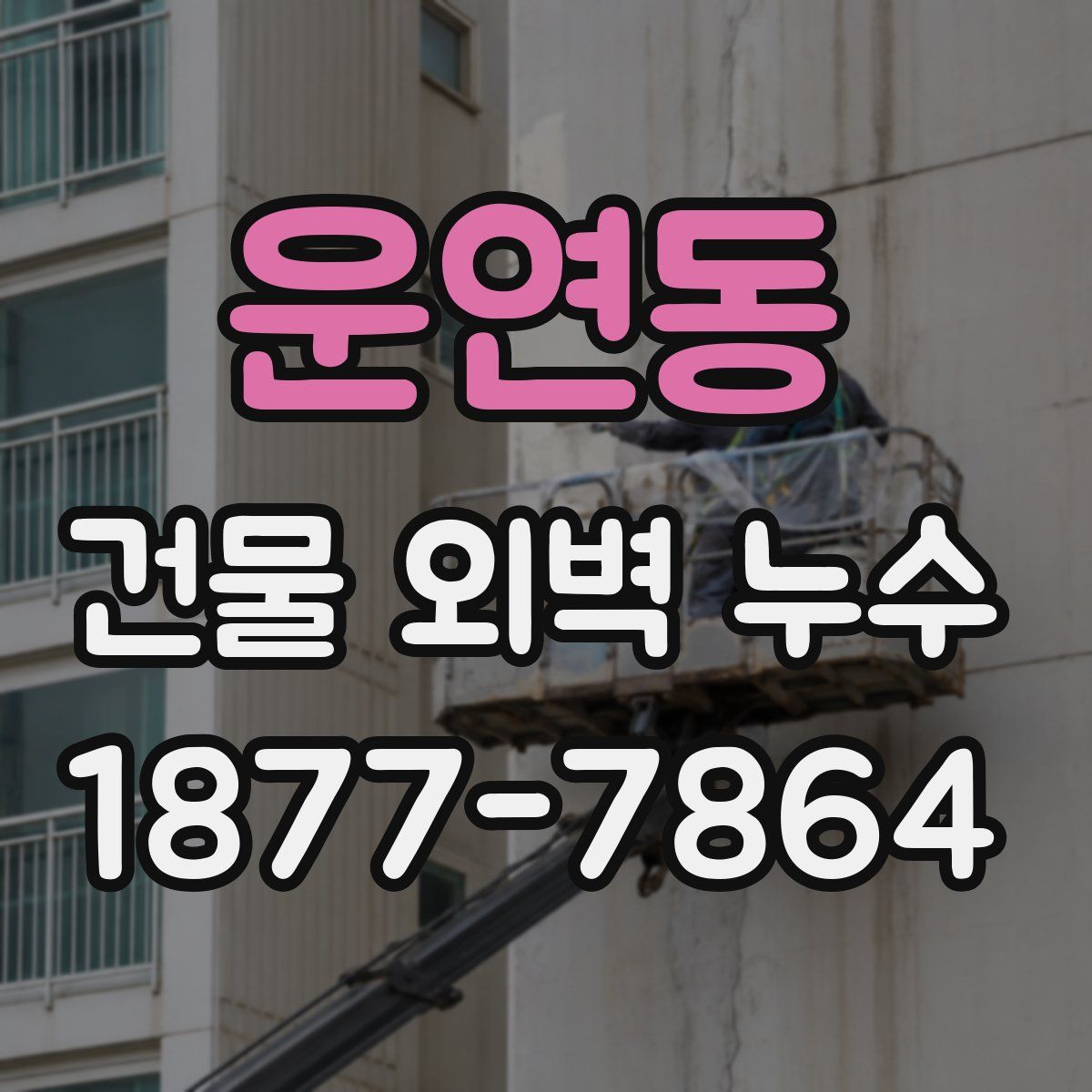 운연동 건물 외벽 누수