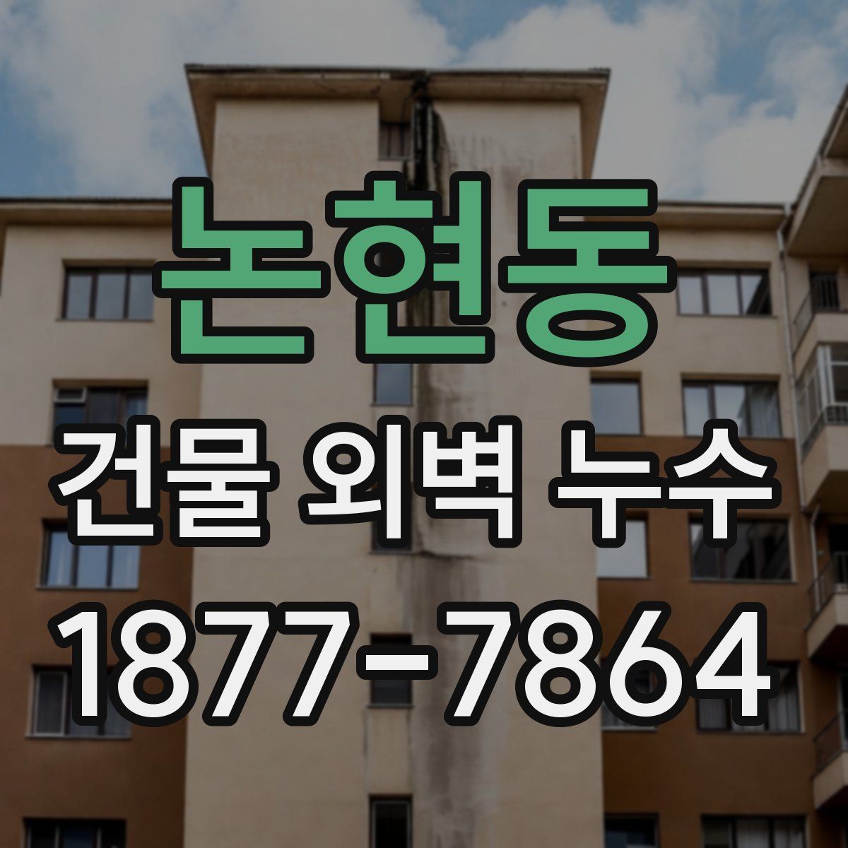 논현동 건물 외벽 누수
