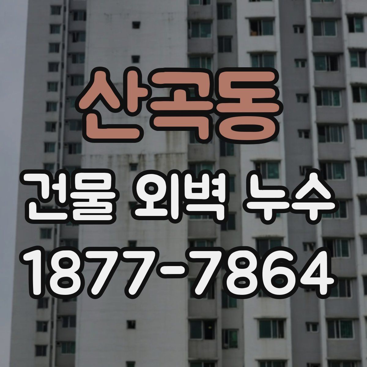 산곡동 건물 외벽 누수 판단을 위한 체크리스트