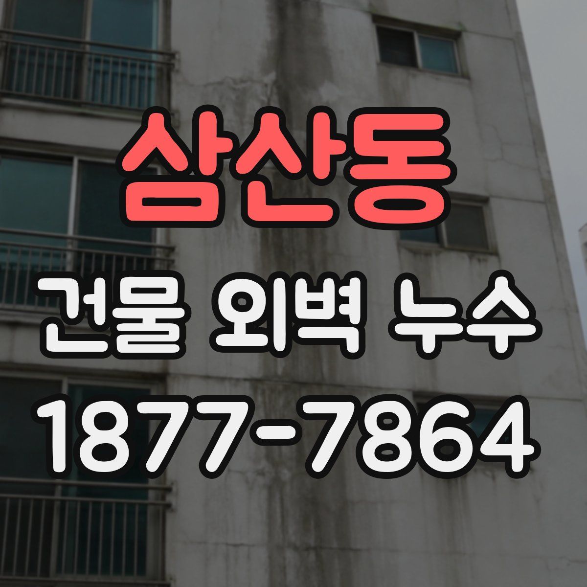 삼산동 건물 외벽 누수