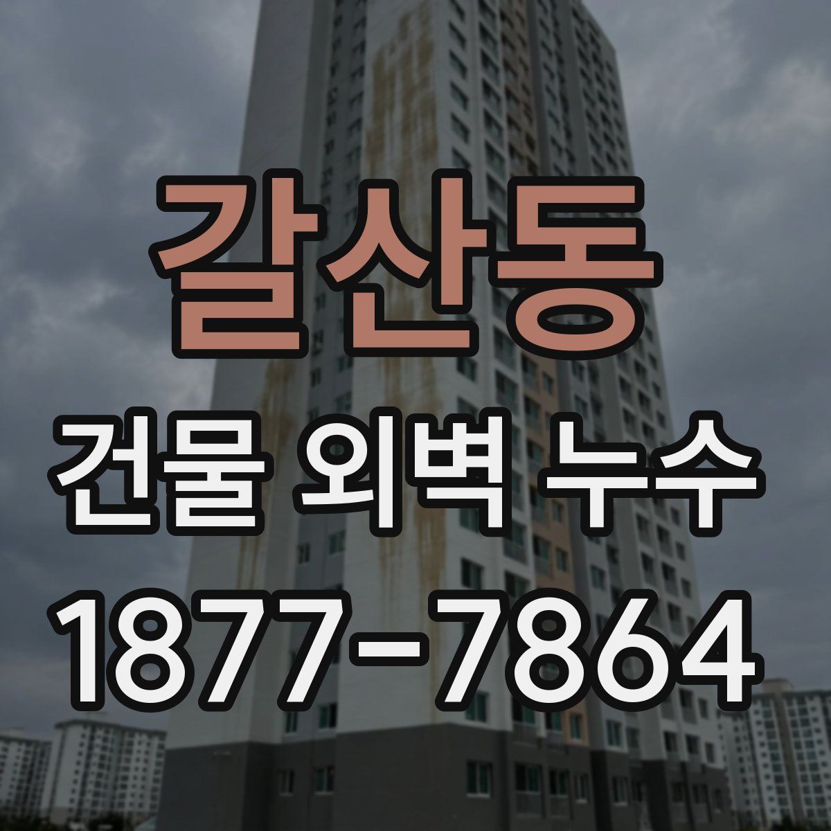 갈산동 건물 외벽 누수