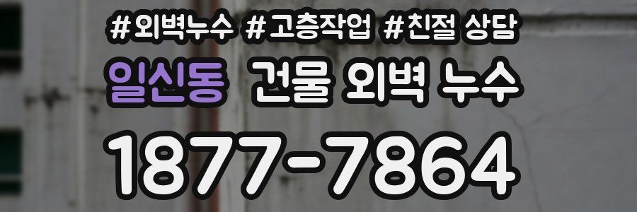 일신동 건물 외벽 누수