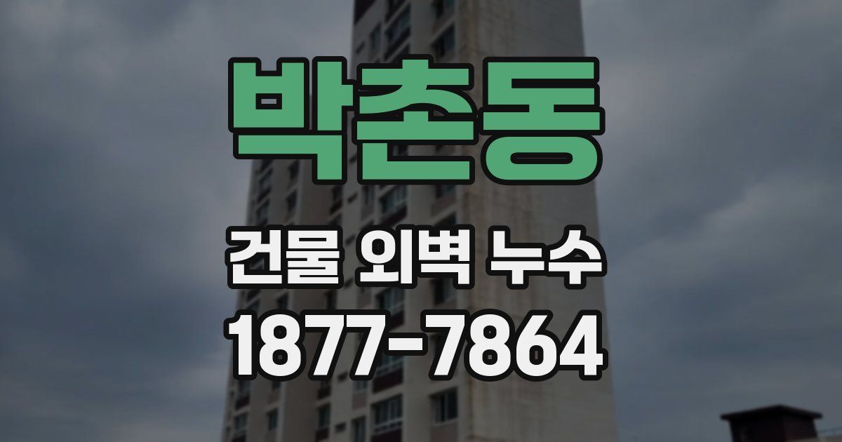 박촌동 건물 외벽 누수