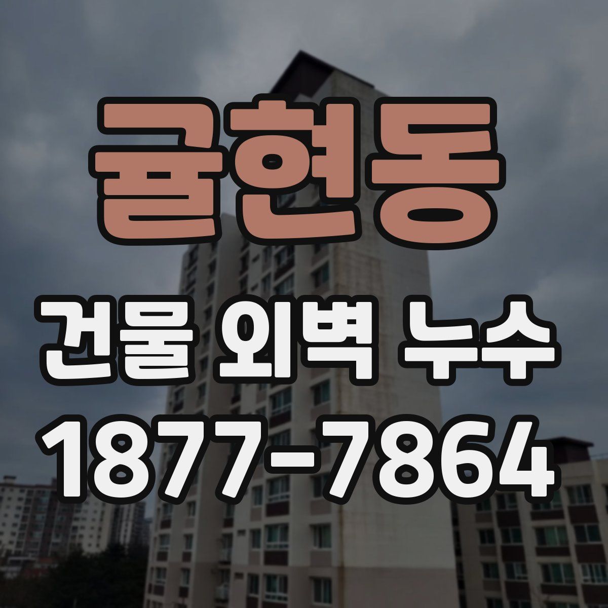 귤현동 건물 외벽 누수