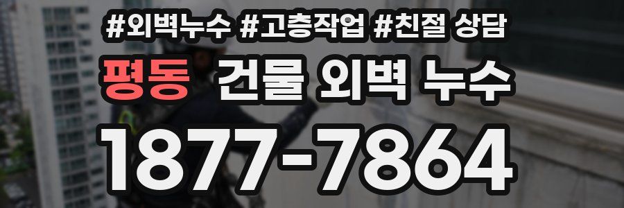 평동 건물 외벽 누수