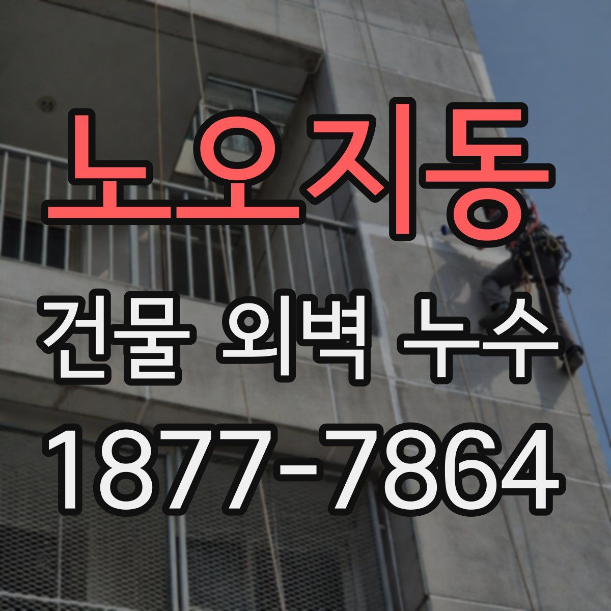 노오지동 건물 외벽 누수