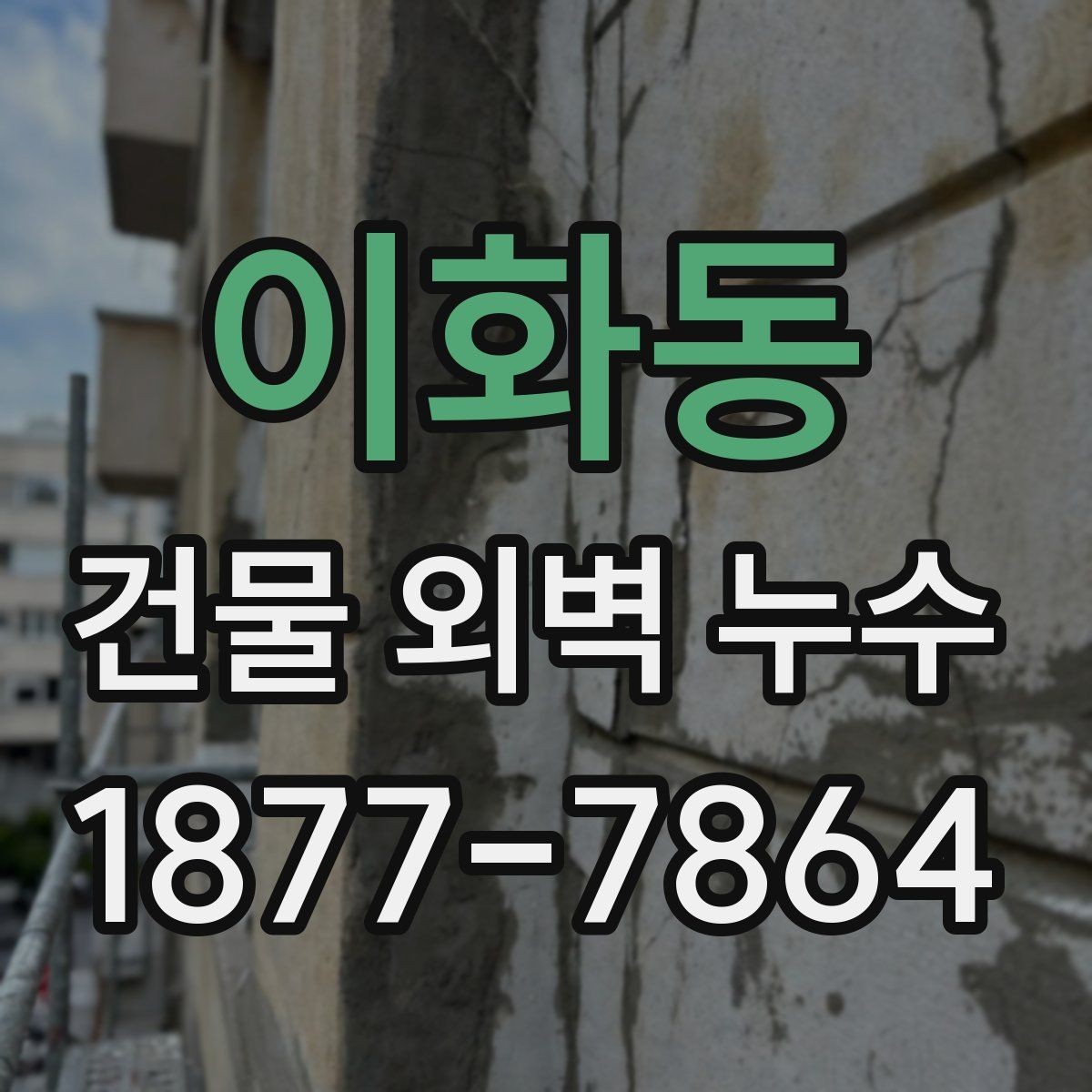 이화동 건물 외벽 누수 해결을 위한 단계별 접근