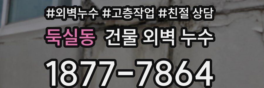 둑실동 건물 외벽 누수