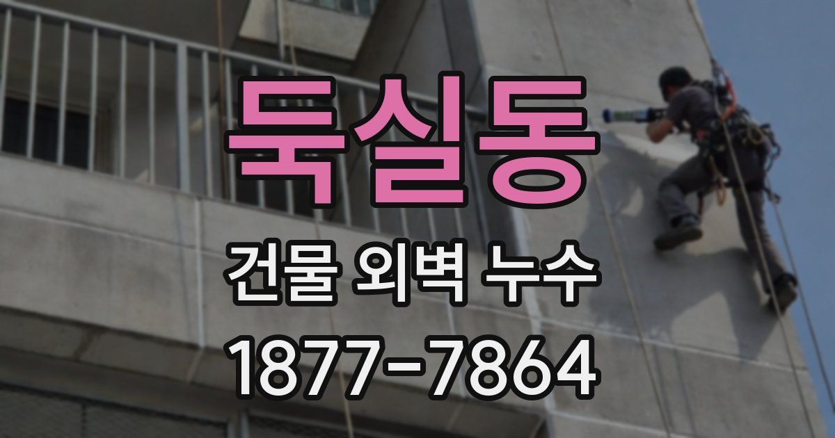 둑실동 건물 외벽 누수