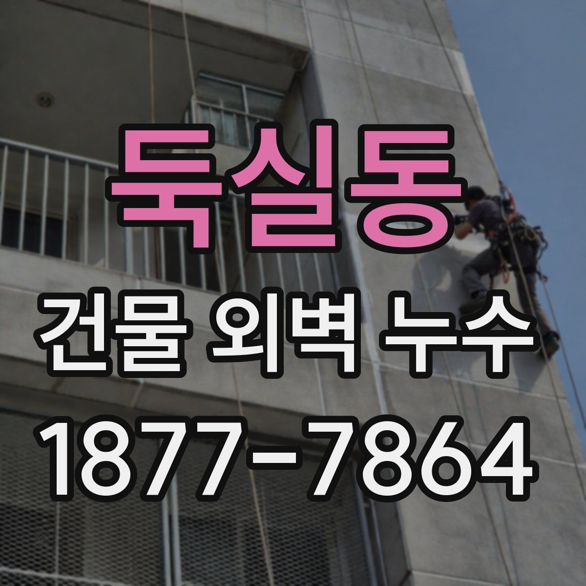 둑실동 건물 외벽 누수