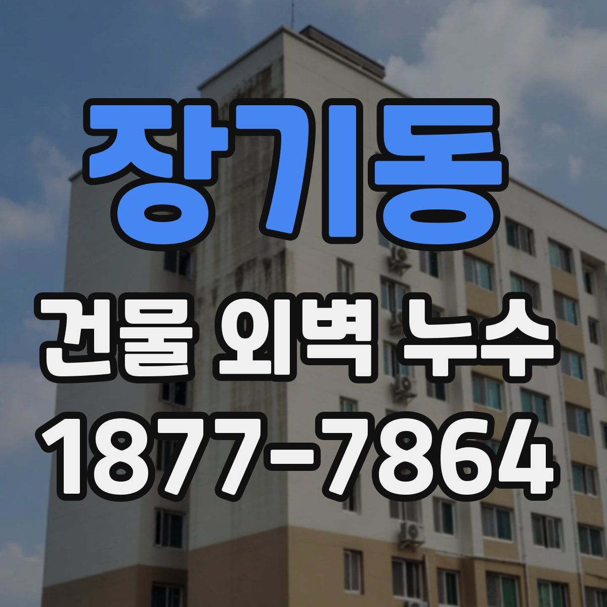 장기동 건물 외벽 누수