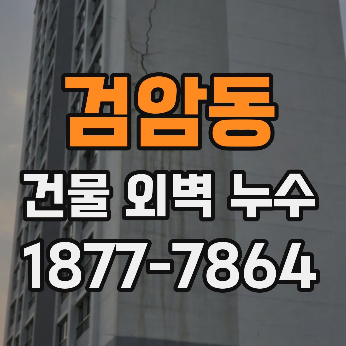 검암동 건물 외벽 누수