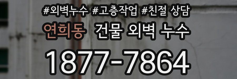 연희동 건물 외벽 누수