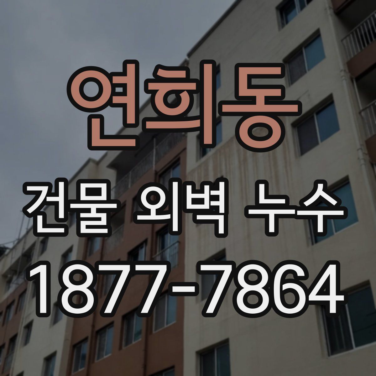 연희동 건물 외벽 누수