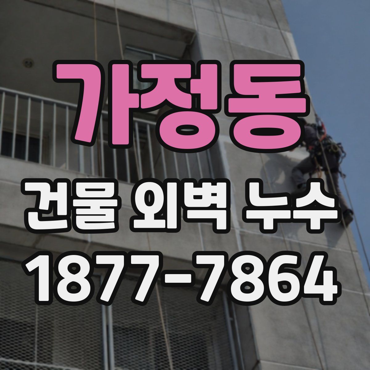 가정동 건물 외벽 누수