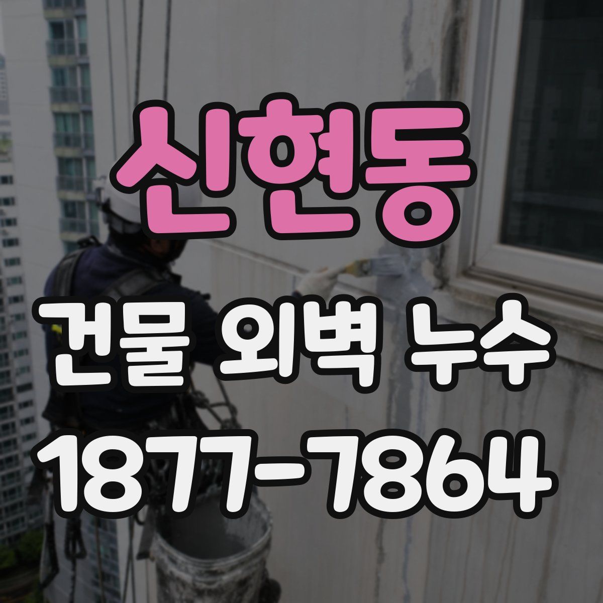 신현동 건물 외벽 누수
