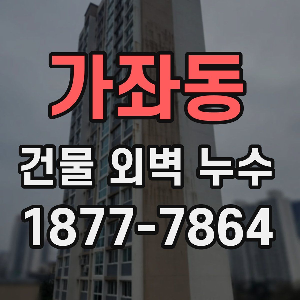 가좌동 건물 외벽 누수