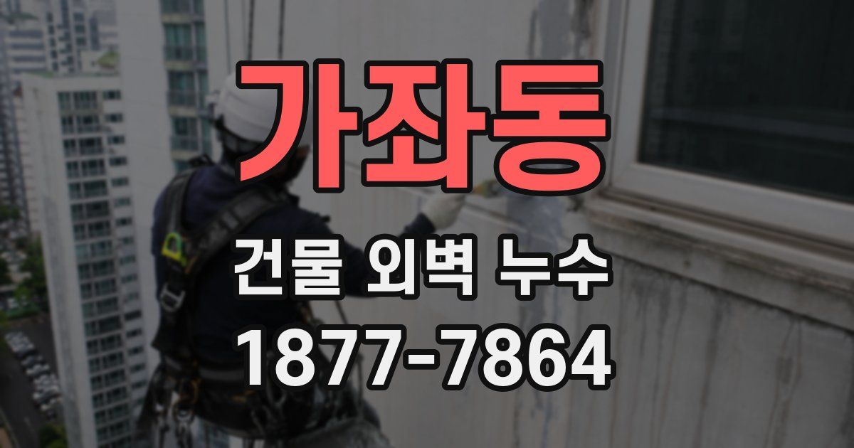 가좌동 건물 외벽 누수