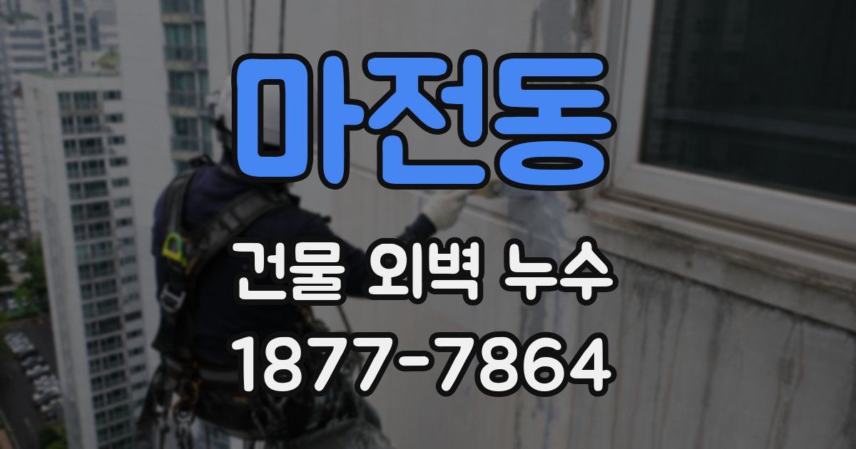 마전동 건물 외벽 누수