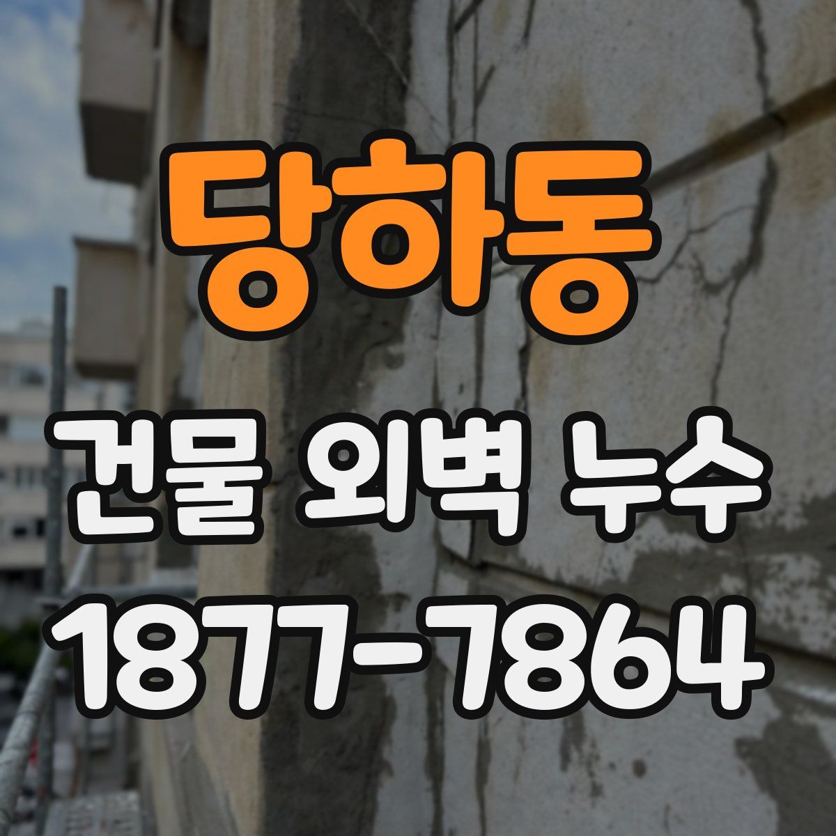 당하동 건물 외벽 누수