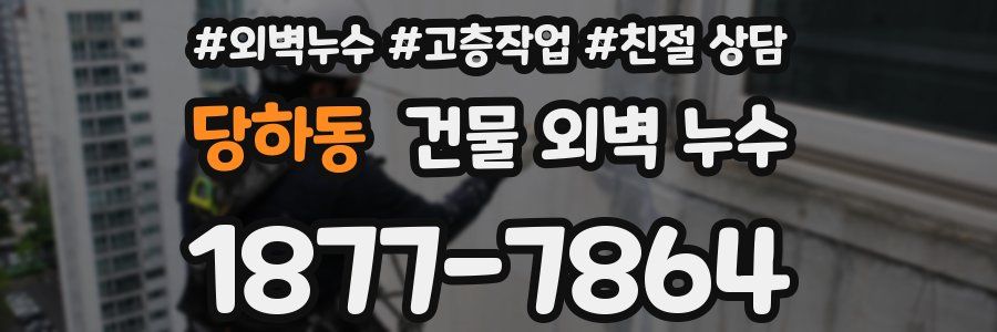 당하동 건물 외벽 누수
