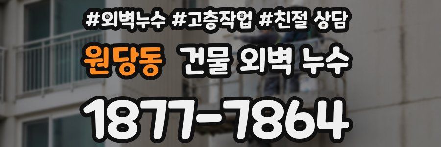원당동 건물 외벽 누수