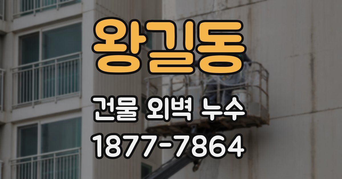 왕길동 건물 외벽 누수
