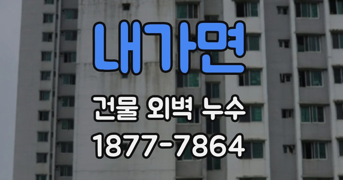 내가면 건물 외벽 누수