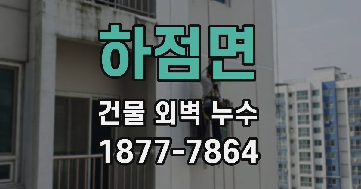 하점면 건물 외벽 누수