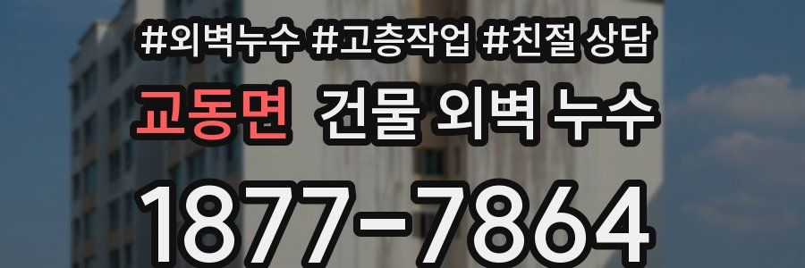 교동면 건물 외벽 누수