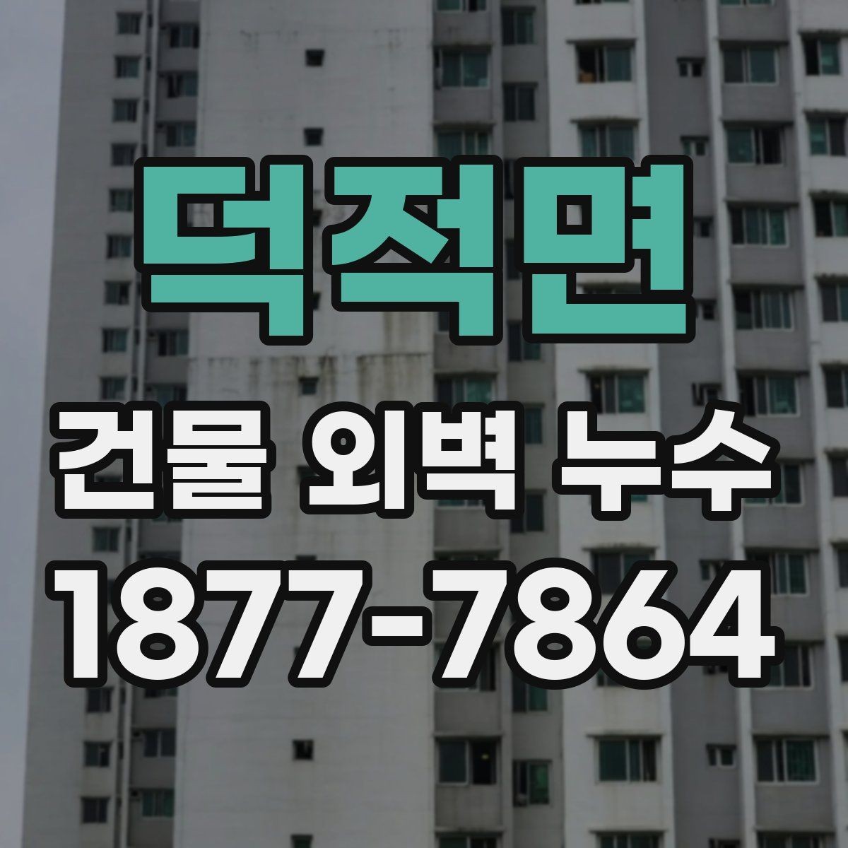 덕적면 건물 외벽 누수 발생 원인별 사례 정리