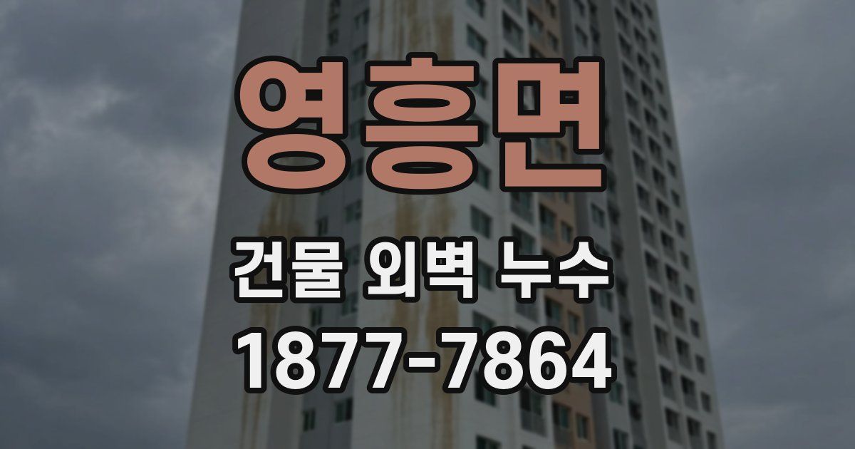 영흥면 건물 외벽 누수