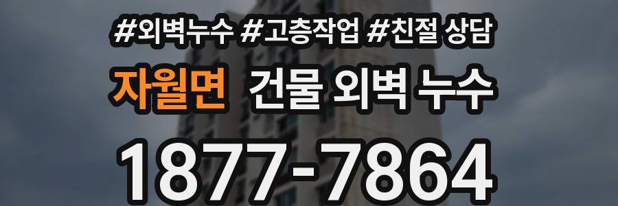 자월면 건물 외벽 누수