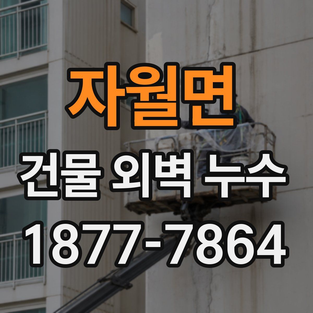 자월면 건물 외벽 누수