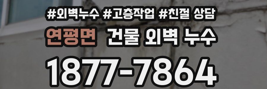 연평면 건물 외벽 누수