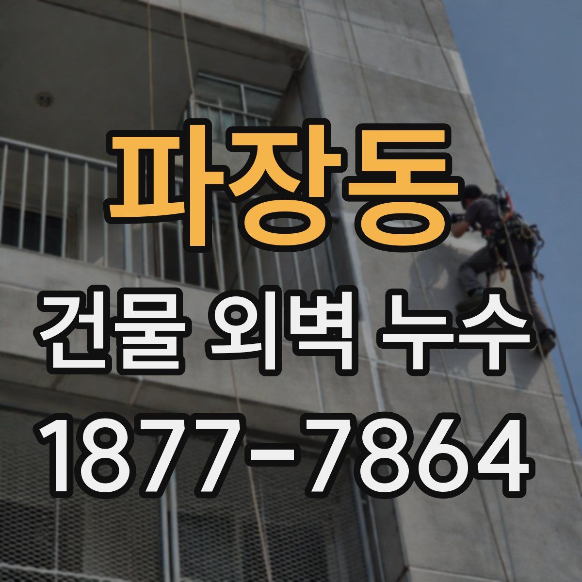 파장동 건물 외벽 누수