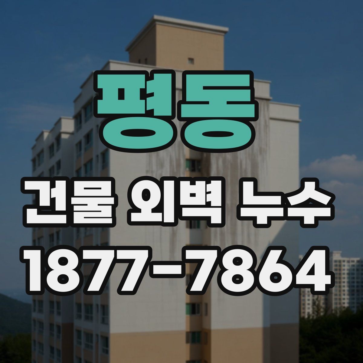 평동 건물 외벽 누수 점검 결과를 바탕으로 한 보수 전략