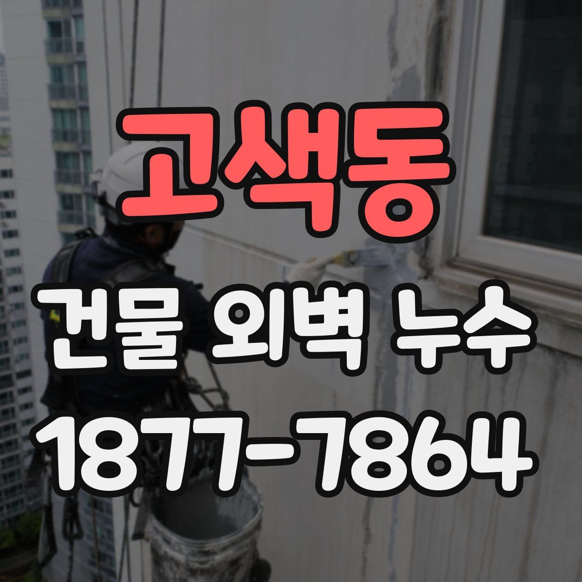 고색동 건물 외벽 누수