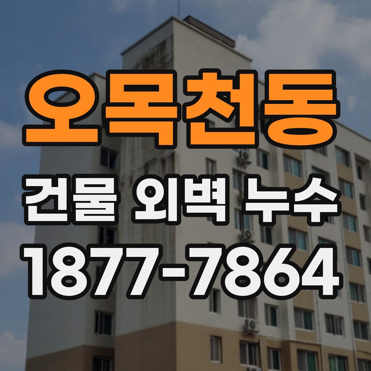 오목천동 건물 외벽 누수