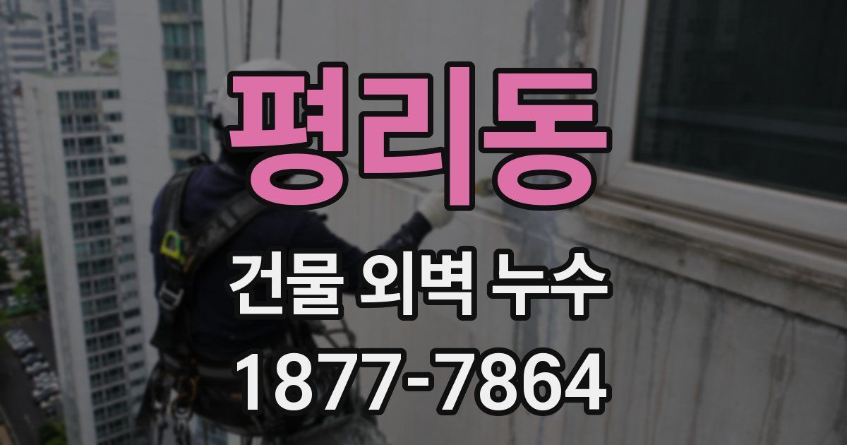 평리동 건물 외벽 누수