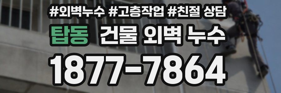 탑동 건물 외벽 누수