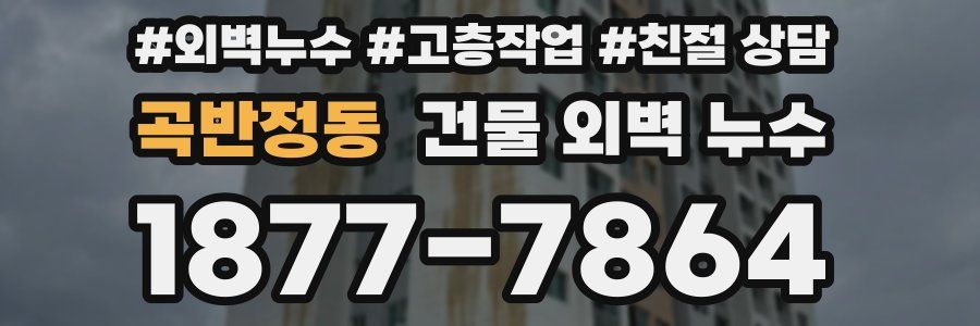 곡반정동 건물 외벽 누수