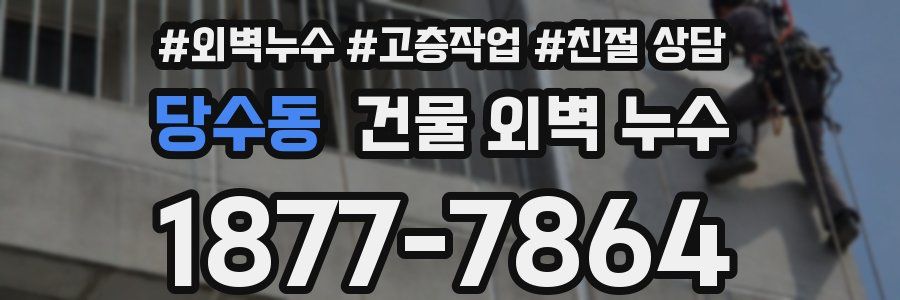 당수동 건물 외벽 누수