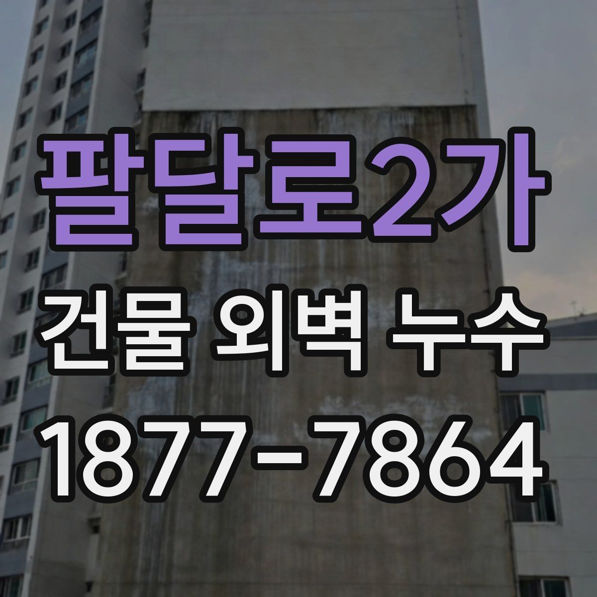 팔달로2가 건물 외벽 누수 문제를 진단하는 기본 방법