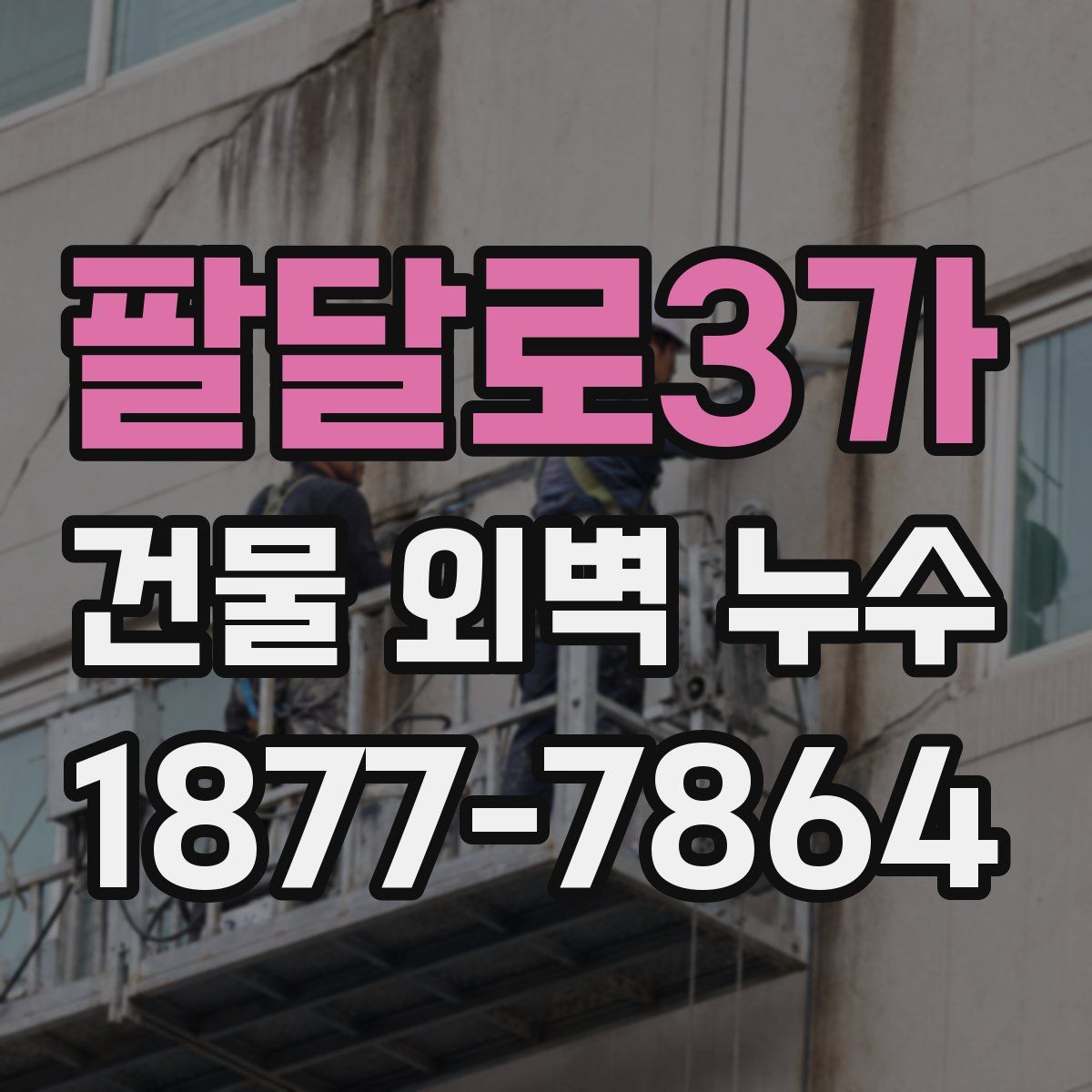 팔달로3가 건물 외벽 누수