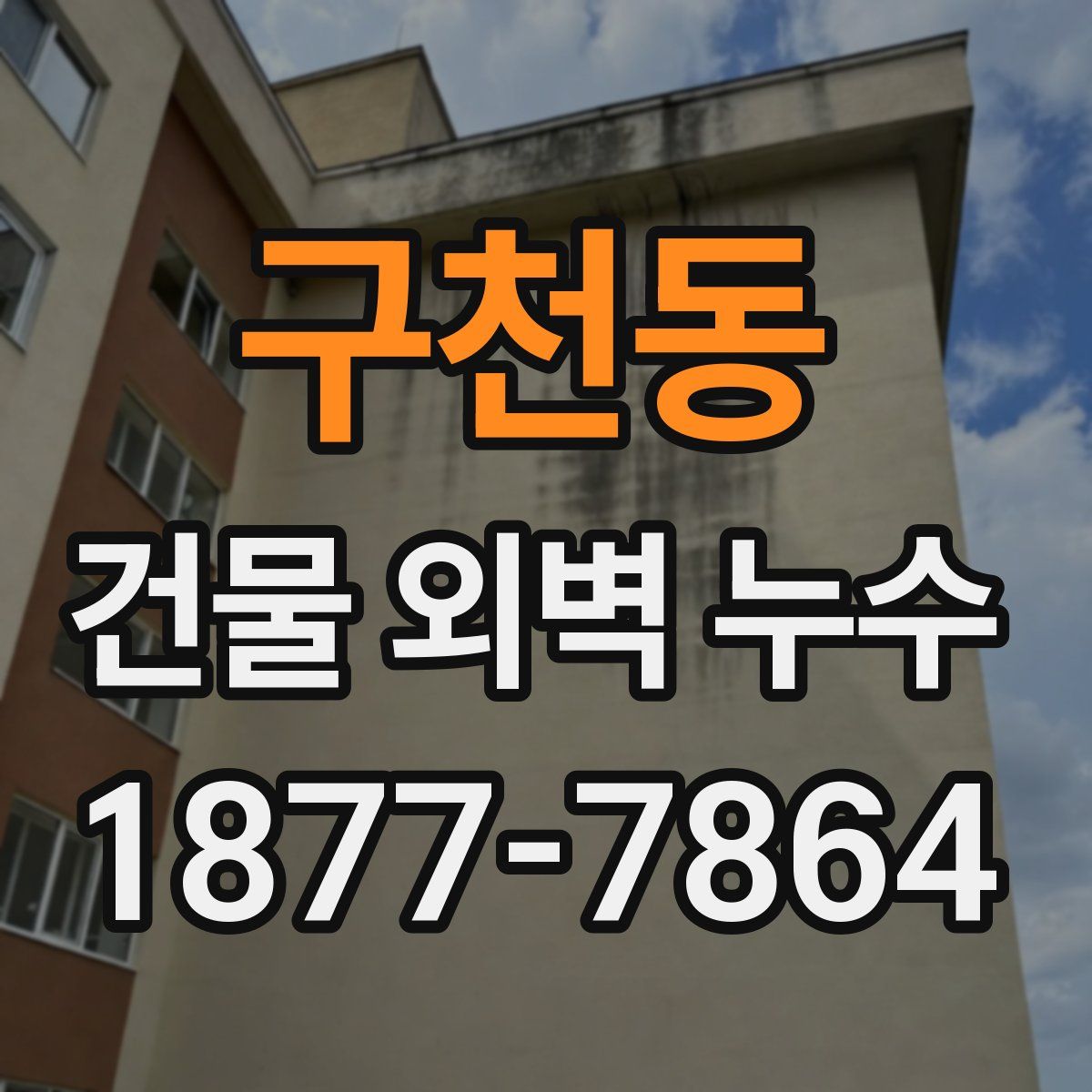 구천동 건물 외벽 누수